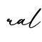 单词ral书写