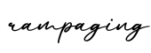 单词rampaging书写