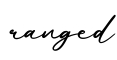 单词ranged书写