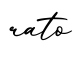 单词rato书写