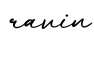 单词ravin书写