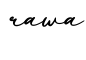 单词rawa书写