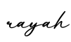 单词rayah书写