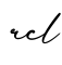 单词rcl书写