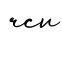 单词rcv书写
