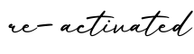 单词re-activated书写