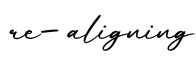 单词re-aligning书写