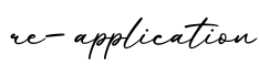 单词re-application书写