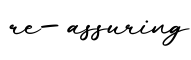 单词re-assuring书写