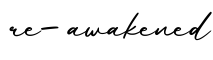 单词re-awakened书写