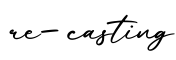 单词re-casting书写
