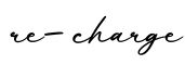 单词re-charge书写