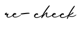 单词re-check书写