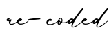 单词re-coded书写