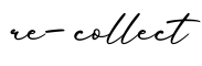单词re-collect书写