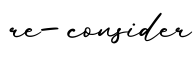 单词re-consider书写