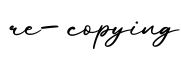 单词re-copying书写