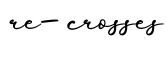 单词re-crosses书写