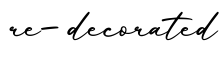 单词re-decorated书写