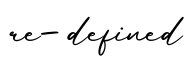 单词re-defined书写