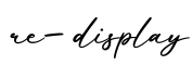 单词re-display书写