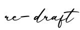单词re-draft书写