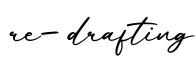 单词re-drafting书写