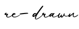 单词re-drawn书写