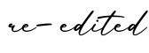 单词re-edited书写
