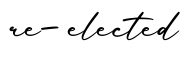 单词re-elected书写