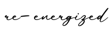 单词re-energized书写