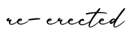 单词re-erected书写