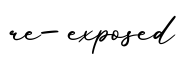 单词re-exposed书写