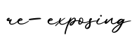 单词re-exposing书写