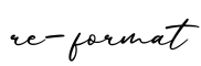 单词re-format书写