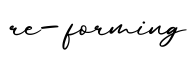 单词re-forming书写