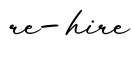 单词re-hire书写