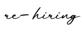 单词re-hiring书写