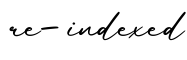 单词re-indexed书写