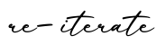 单词re-iterate书写