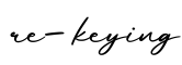 单词re-keying书写