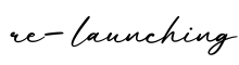 单词re-launching书写