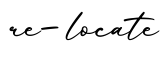 单词re-locate书写