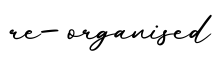 单词re-organised书写