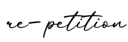 单词re-petition书写