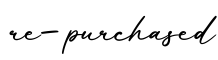 单词re-purchased书写