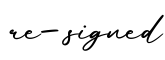 单词re-signed书写