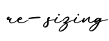 单词re-sizing书写