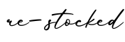 单词re-stocked书写