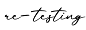 单词re-testing书写